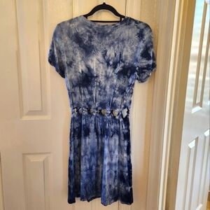 American Eagle Blue Tiedye Open Waist Dress. Sz Medium